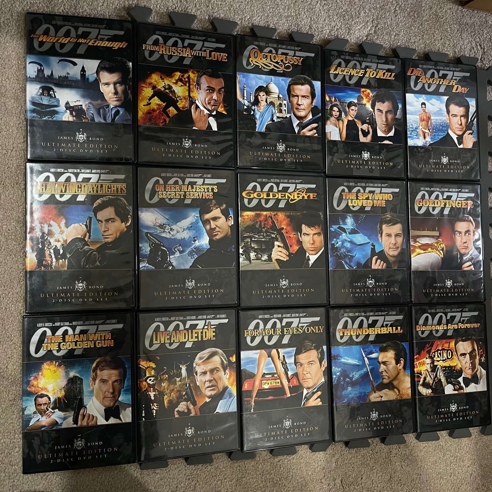 15 James Bond, 007 Classic Movies, Roger Moore, Sean Connery, Pierce Bronson