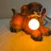 VTG MID CENTURY MODERN COCKER SPANIEL DOG WITH BULB IN MOUTH NIGHT LIGHT LAMP