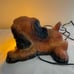 VTG MID CENTURY MODERN COCKER SPANIEL DOG WITH BULB IN MOUTH NIGHT LIGHT LAMP