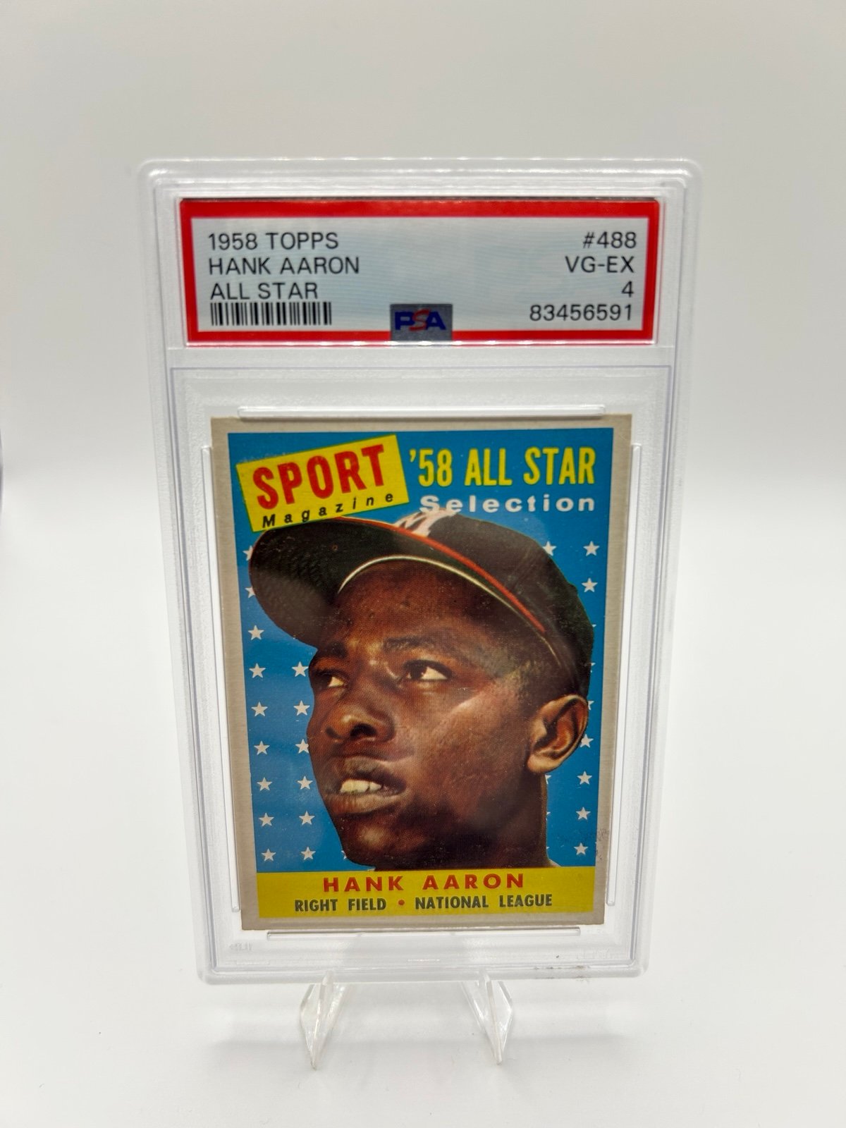 1958 Topps - Sport Magazine '58 All Star Selection #488 Hank Aaron