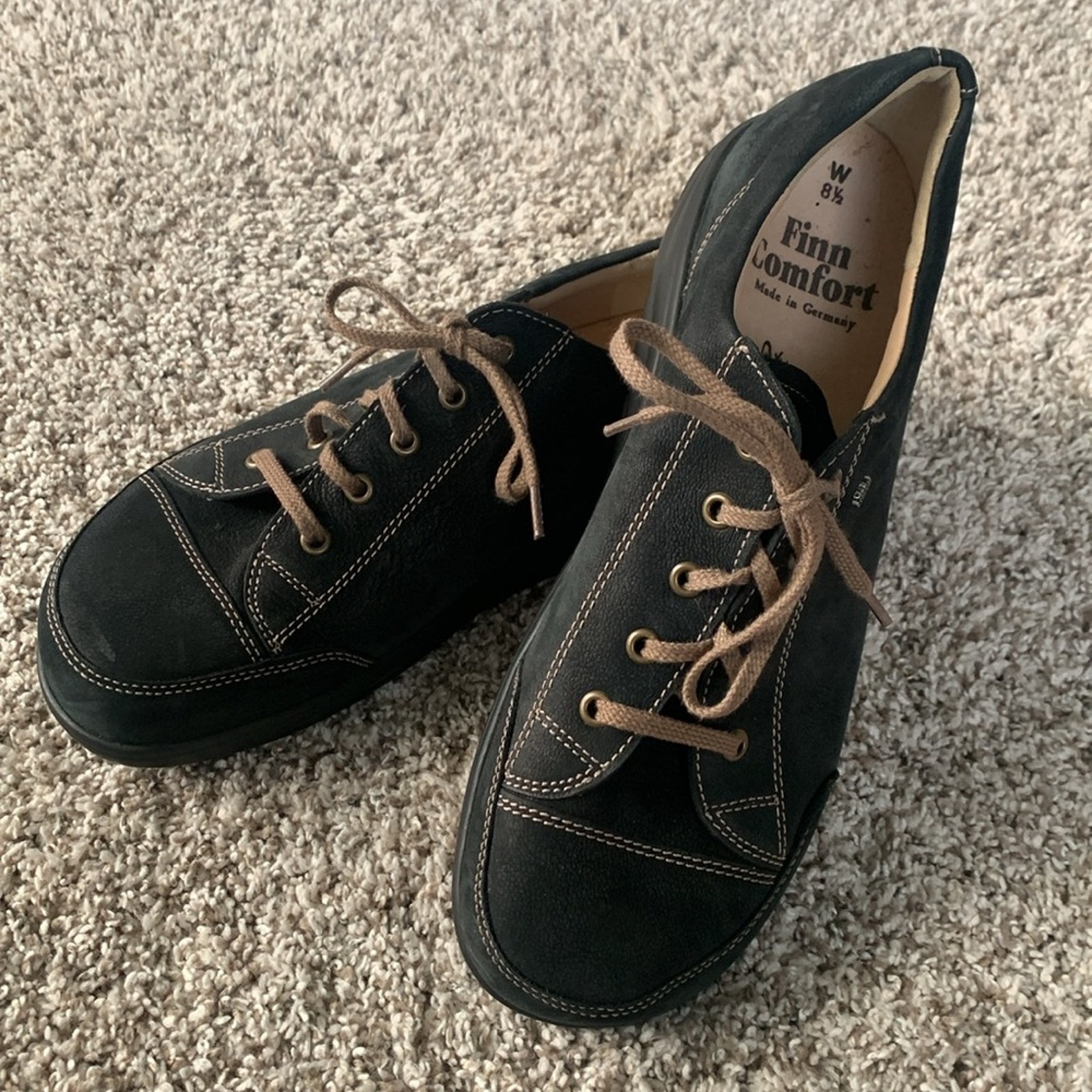 Finn Comfort Men's Shoes Alamo Casual Lace-Up Trainers Sneakers Leather
