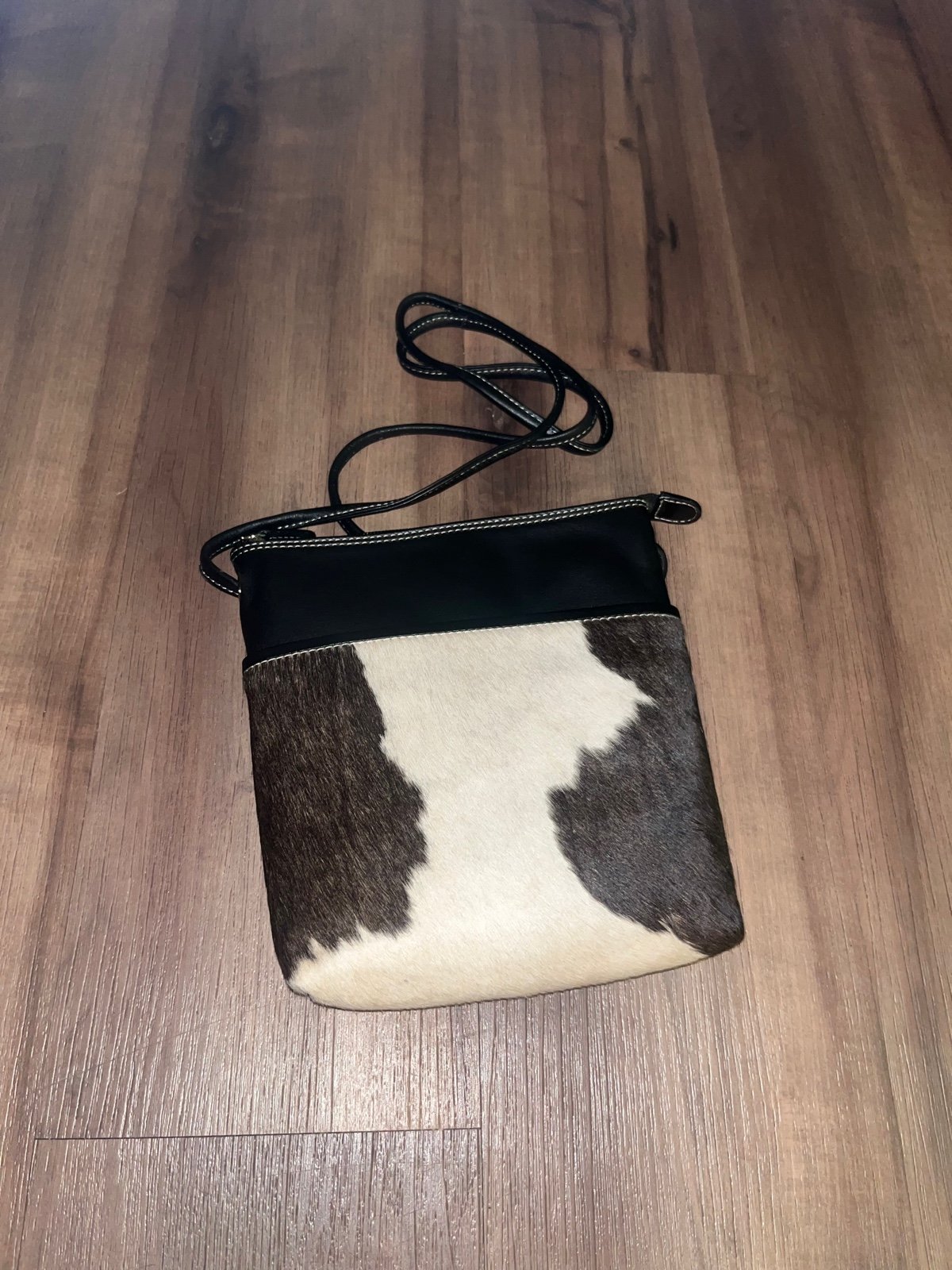 Pendleton Round-Up Black Hair On Midi Crossbody
