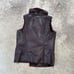 LOGO Lori Goldstein Instant Chic Vest Womens XS Brown Faux Suede Shearling