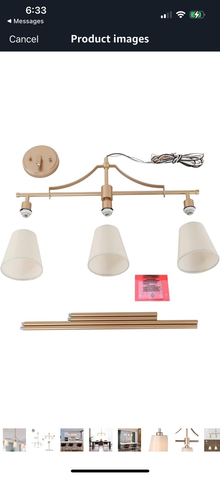 Gold Chandeliers for Dining Room, Modern 3 Light Linear Island Light Fixtures
