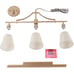 Gold Chandeliers for Dining Room, Modern 3 Light Linear Island Light Fixtures