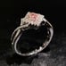 PINK TOPAZ AND CUBIC ZIRCONIA RING