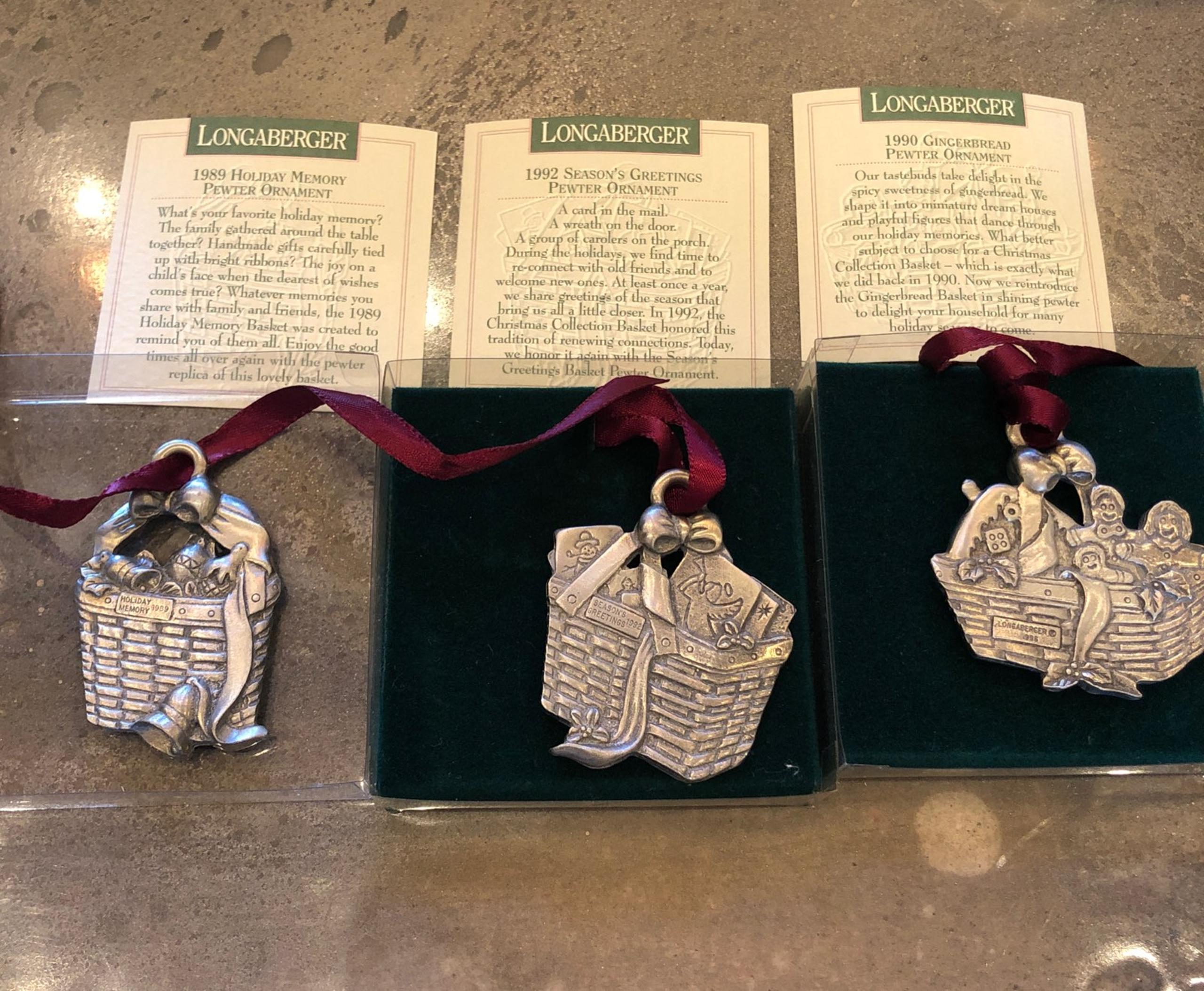 Longaberger ornaments