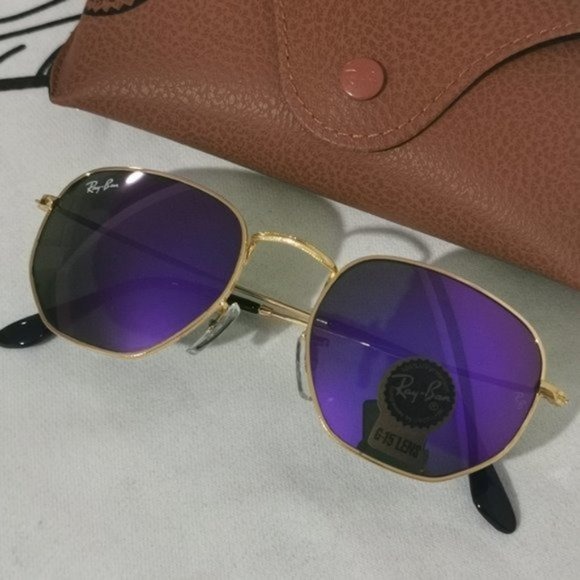 Ray-Ban 3548 51mm Golden Purple Sunglasses