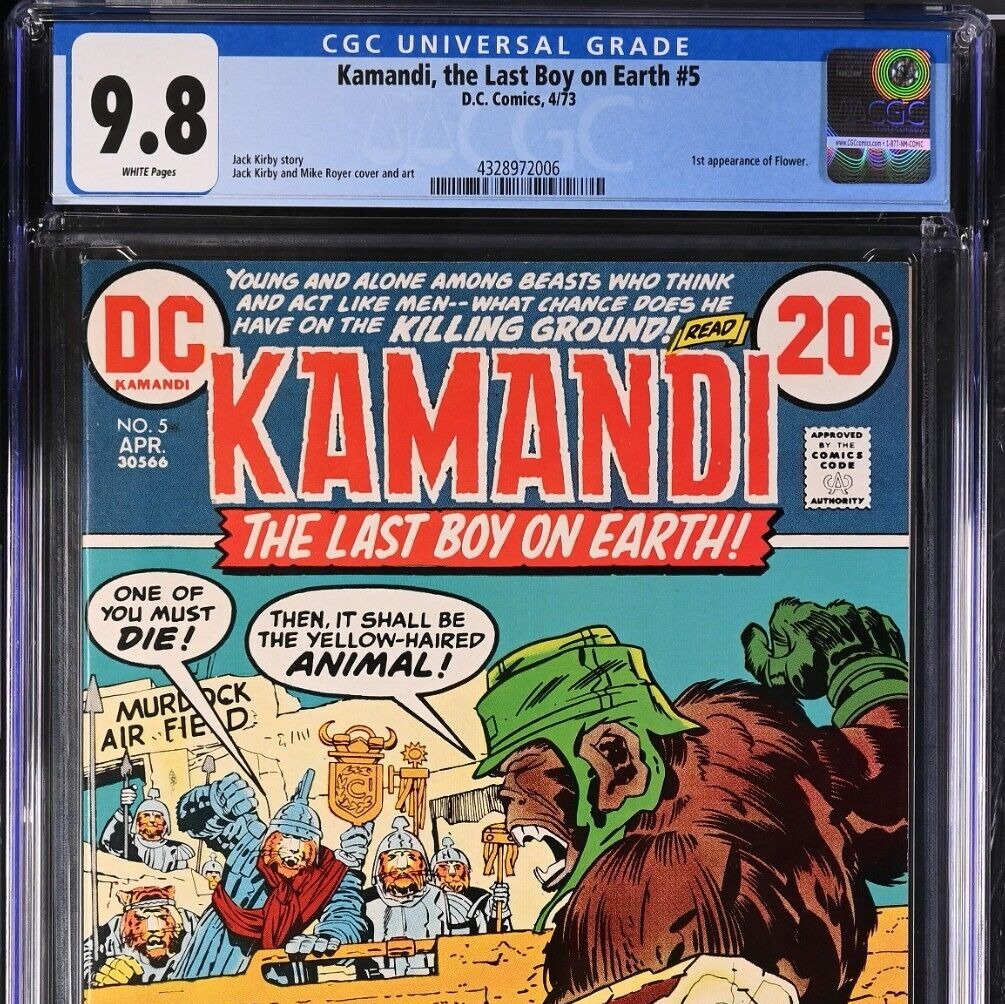 Kamandi, the Last Boy on Earth #5 (DC, 1977) CGC 9.8 Jack Kirby 1st App. Flower