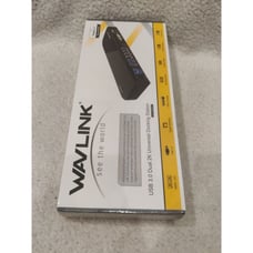 Wavlink WL-UG39DK1 Dual 2K USB 3.0 Universal Docking Station - New/ Sealed