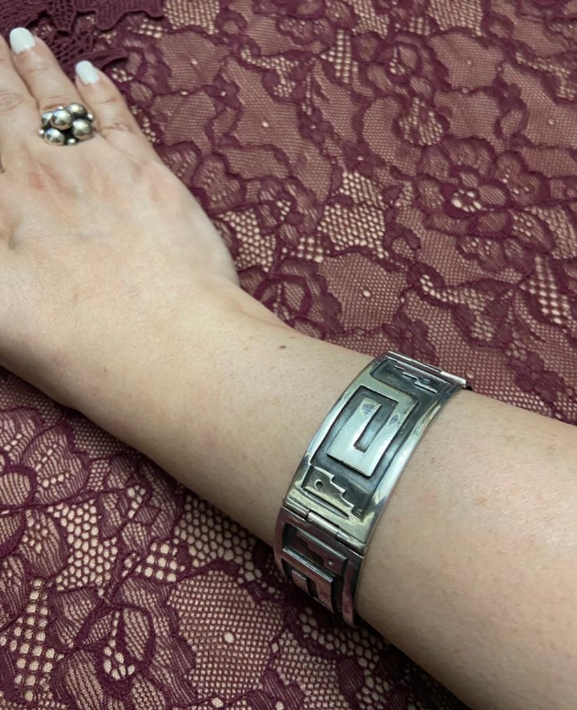 Unique Vintage Taxco Panel Link Bracelet