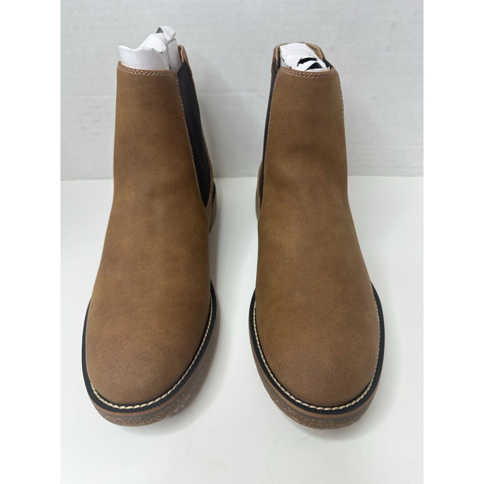 Dockers Men's Novi Comfort Boots Dark Tan Size 8M NWT