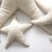 Small Albino SeaStar - Handmade Plush toy / pillow