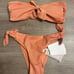 Zimmermann Pattie Shimmer Bikini Set In Apricot Size AU 0