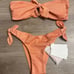 Zimmermann Pattie Shimmer Bikini Set In Apricot Size AU 0