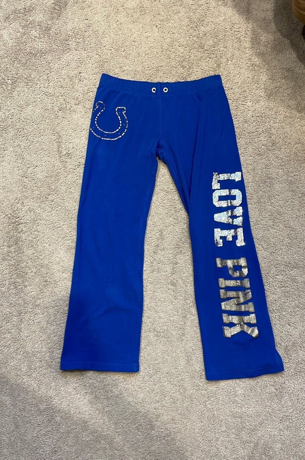 VS PINK Indianapolis Colts Bling Sweatpants and Vs PINK Colts Bling Hoodie