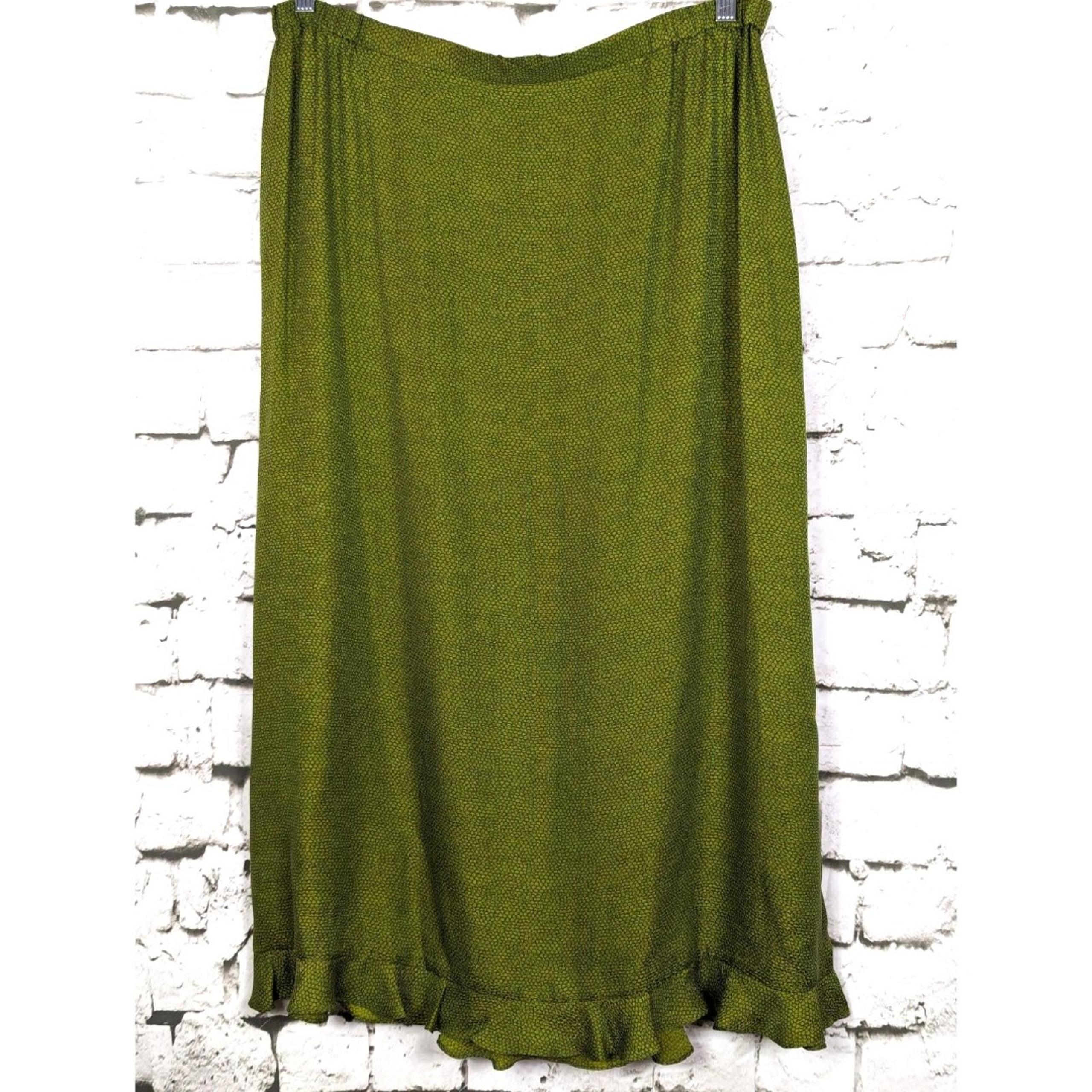 VTG Silk Midi Skirt Cottage Boho Classic New Deadstock 1X - Diane von Furstenberg