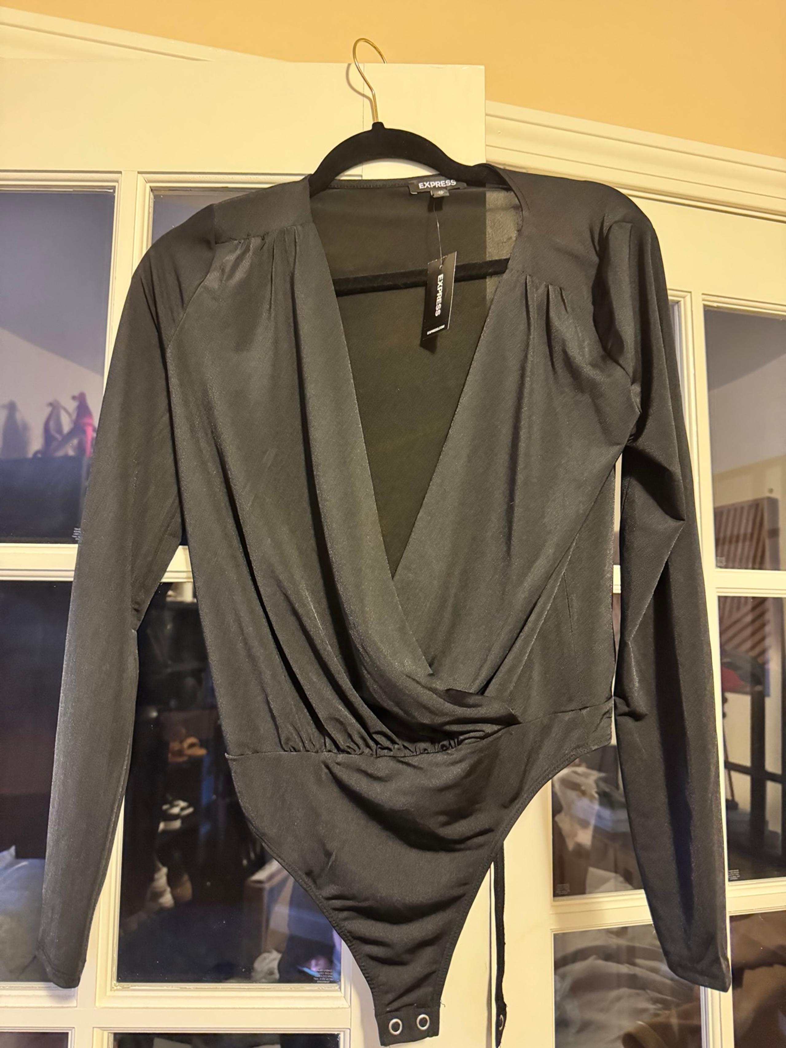 Womens Black Express Bodysuit - XS - NWT