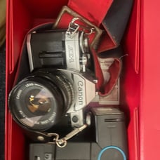 Canon AE1 + Film stock 125 (11 pack) + flash