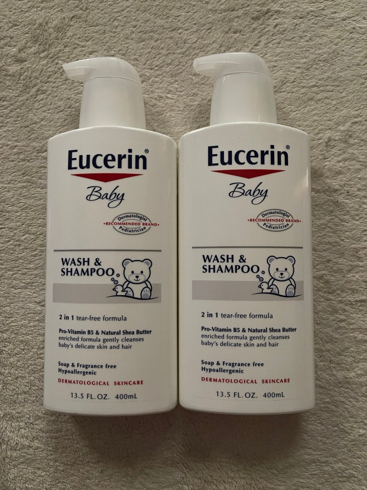 Eucerin Baby Wash & Shampoo - 2 in 1 Tear Free Formula bundle of 2