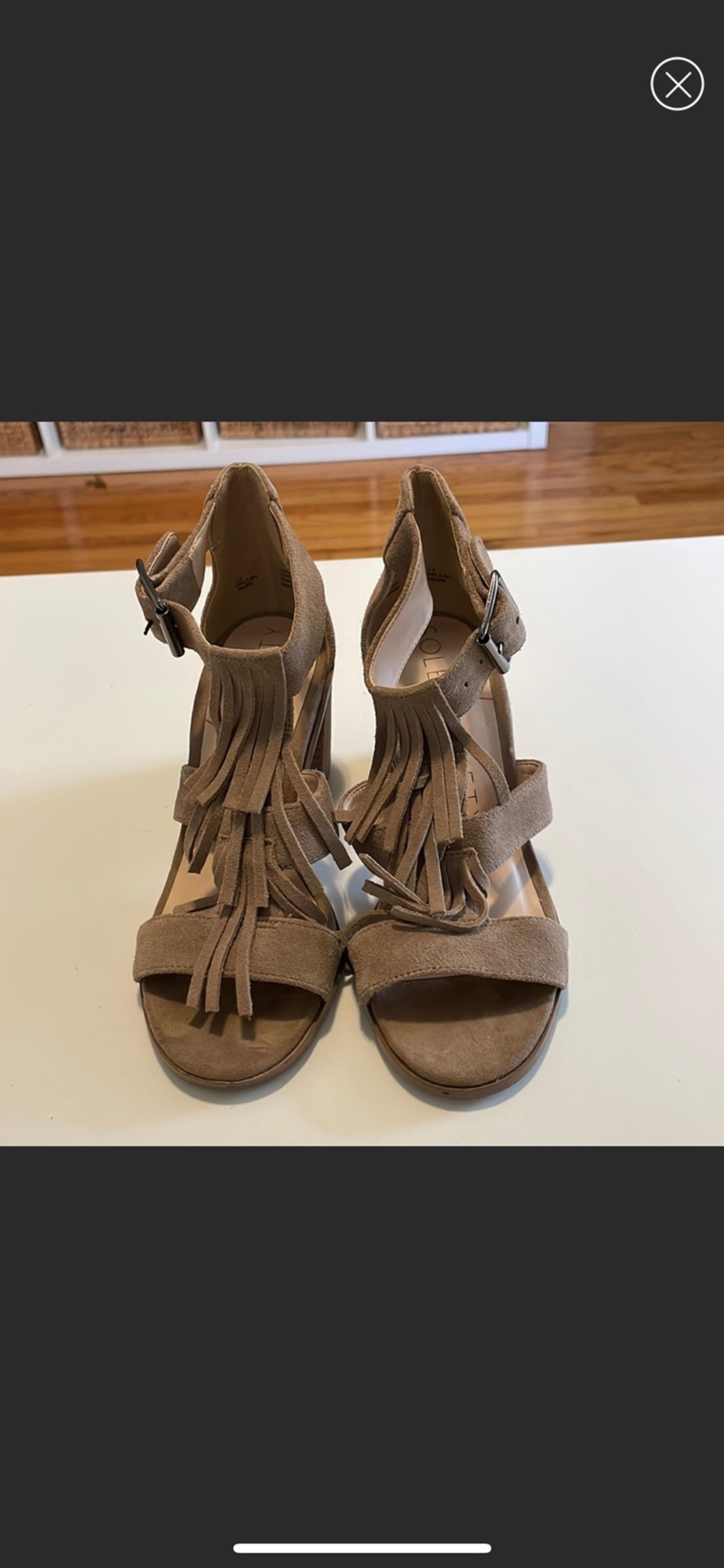 Sole society open toe heel