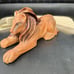 Vintage Hand Sculpted Lion
