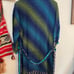 NWOT SILK ROBE BLUE GREEN