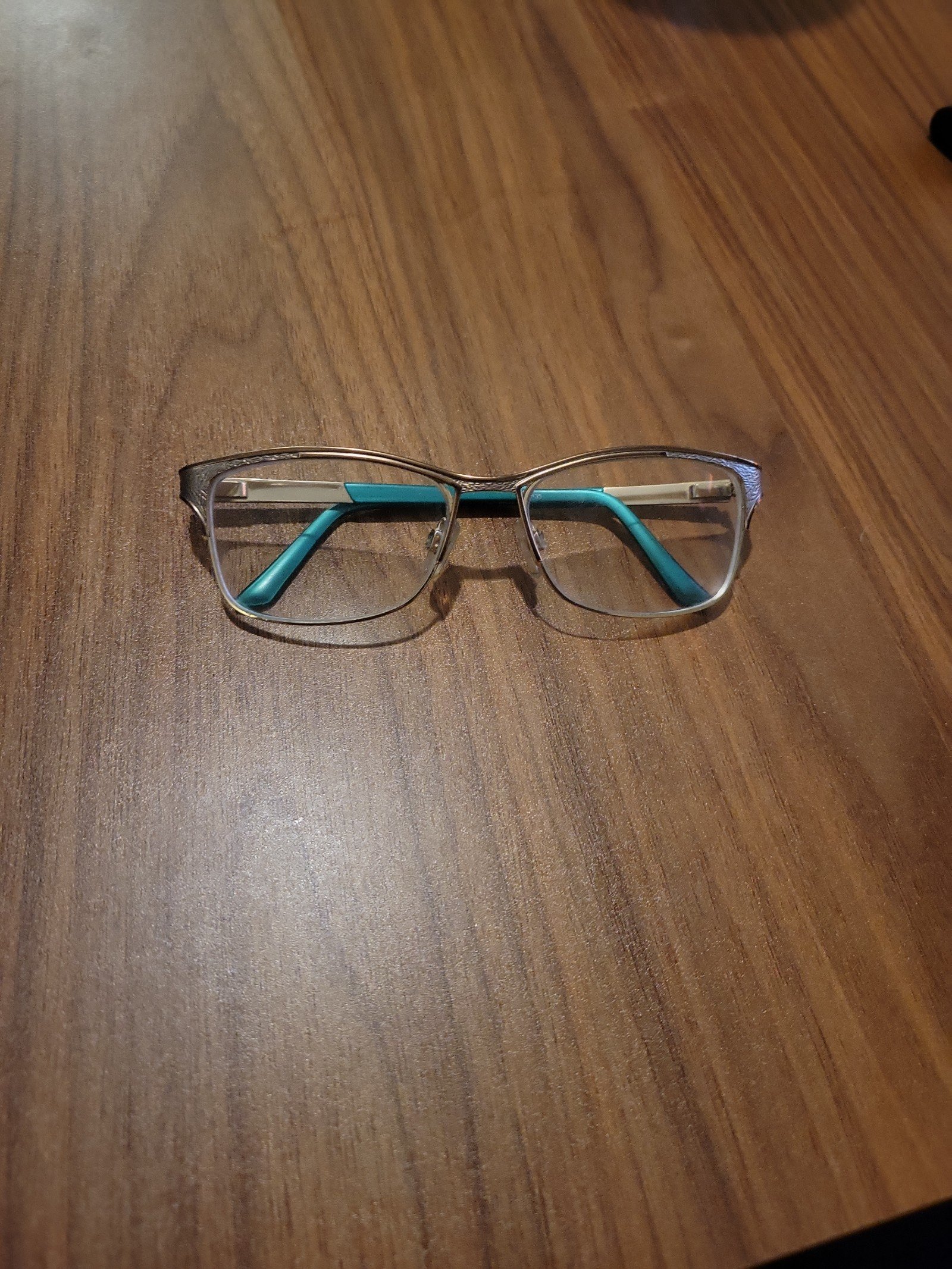 Cazal eyeglass frames. Gently used green and gold.