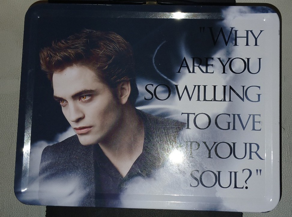 The Twilight Saga NECA New Moon Edward Metal Lunchbox RARE HTFTwilightMetalLunch
