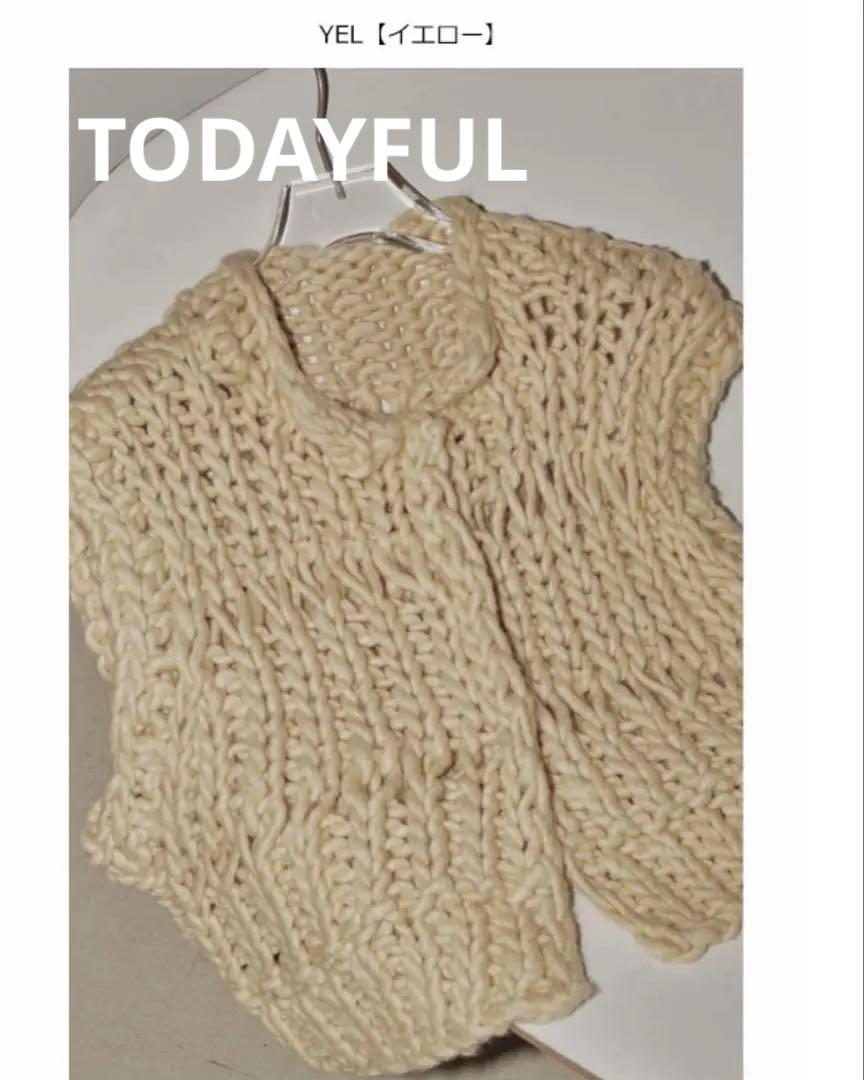 TODAYFUL / トゥデイフル】Chunky Hand Knitvest（ニット