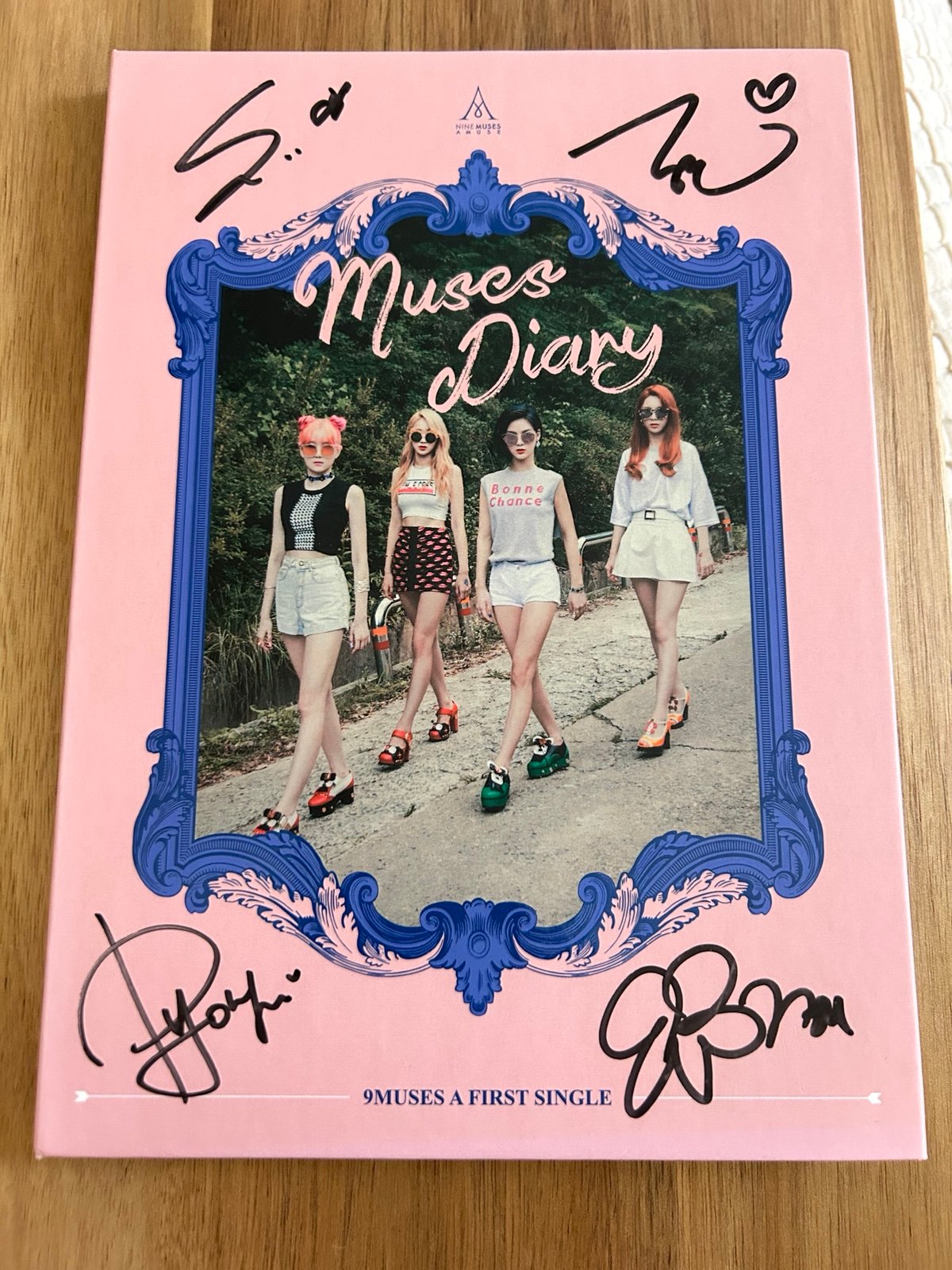 Rare 9Muses Amuse Muses Diary OT4 Signed Album OOP Out of Print