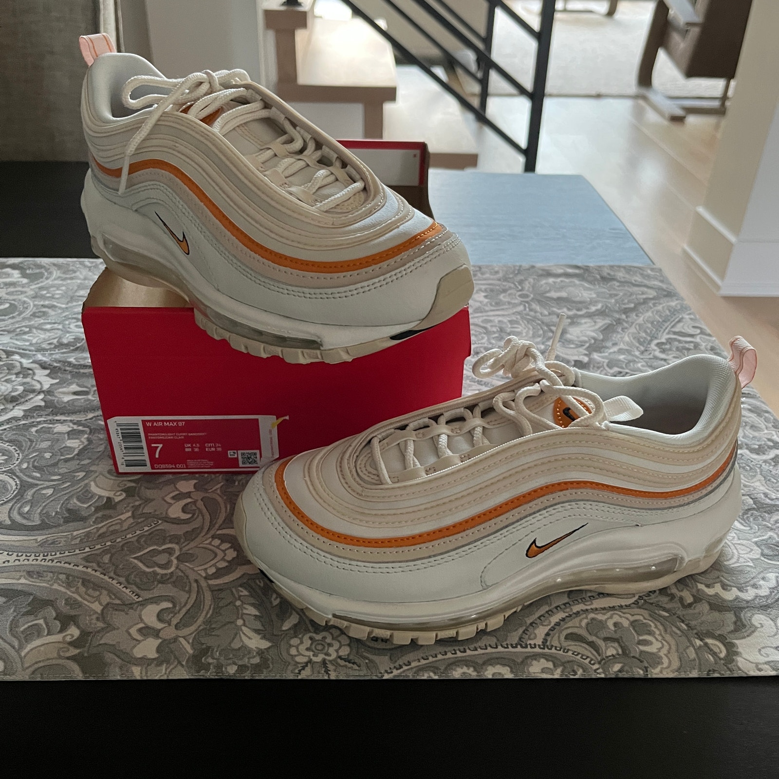 Nike Women's Air Max 97 Phantom/Sanddrift/Light Curry NEW
