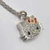 SANRIO Hello Kitty Diamonique CZ Necklace Sterling Silver Cute Charm Necklace