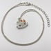 SANRIO Hello Kitty Diamonique CZ Necklace Sterling Silver Cute Charm Necklace