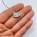 SANRIO Hello Kitty Diamonique CZ Necklace Sterling Silver Cute Charm Necklace