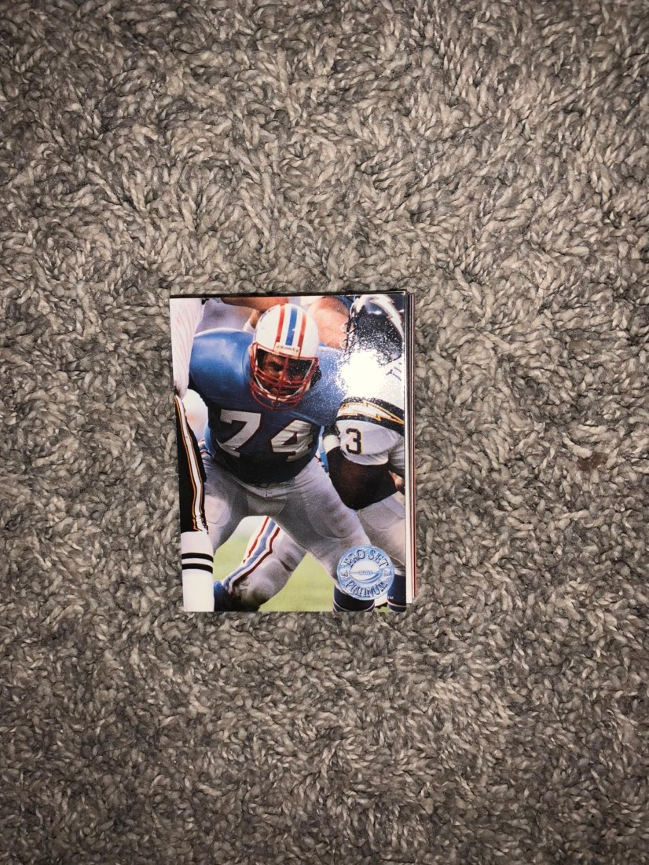 Houston Oilers football card lot