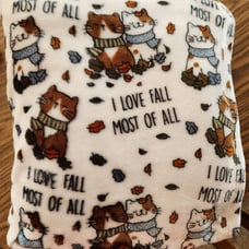 Plush Throw Blanket Fall Cats