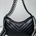 Aldo Black Croossbody Purse Shoulder New Quilted Zipped Viral Handbag