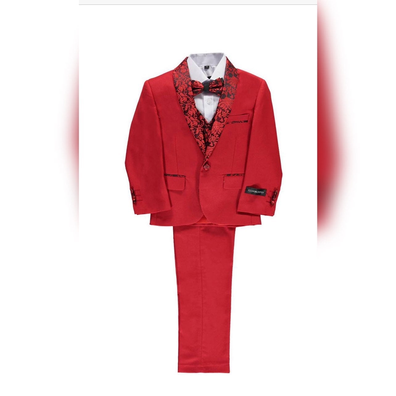 Boys 5-Piece Sophisticated Red Suit