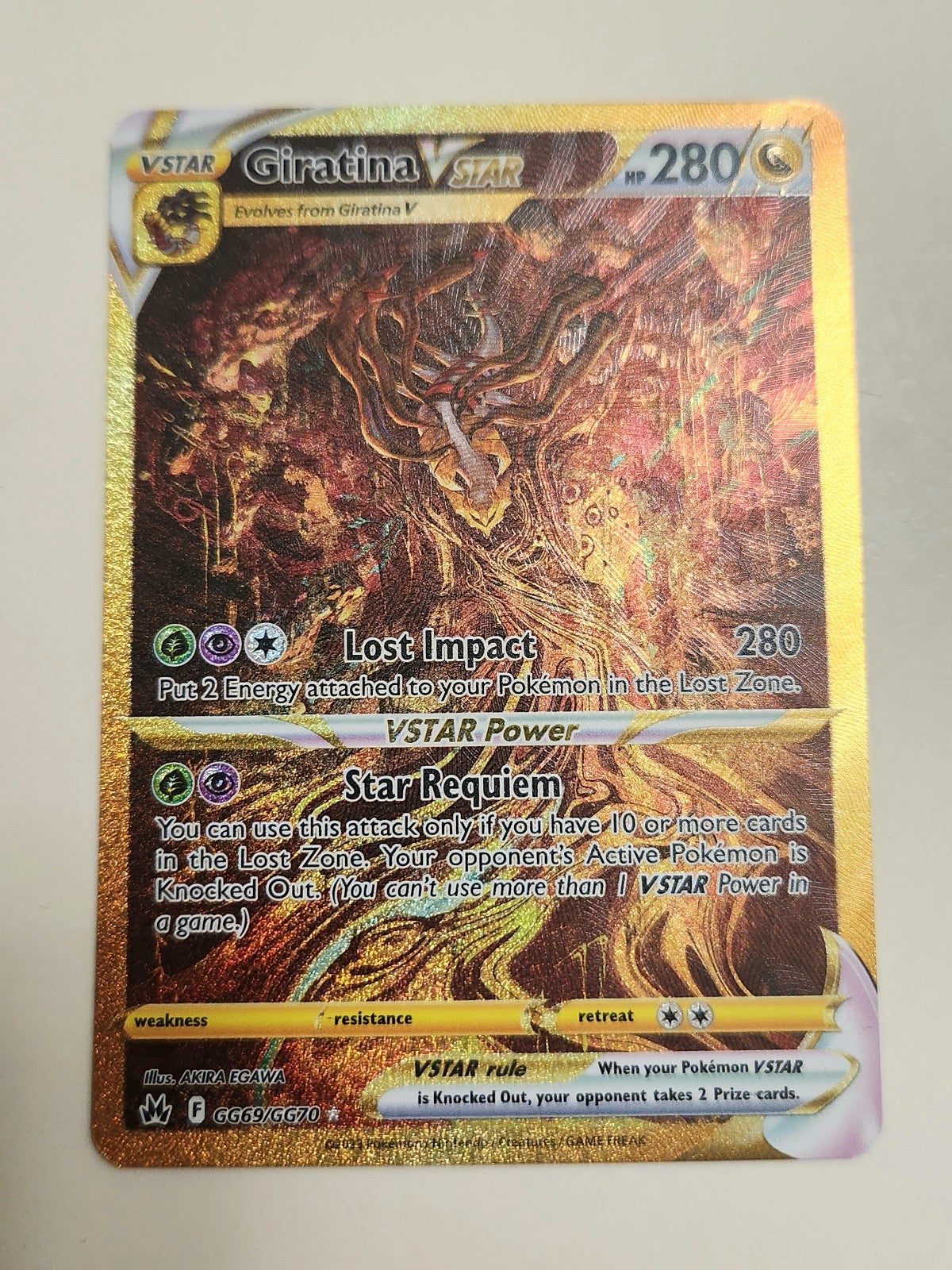 Outlet Pokemon Giratina gg69 - gg70 Crown Zenith Card
