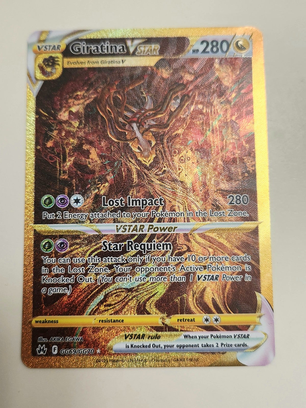 Outlet Pokemon Giratina gg69 - gg70 Crown Zenith Card