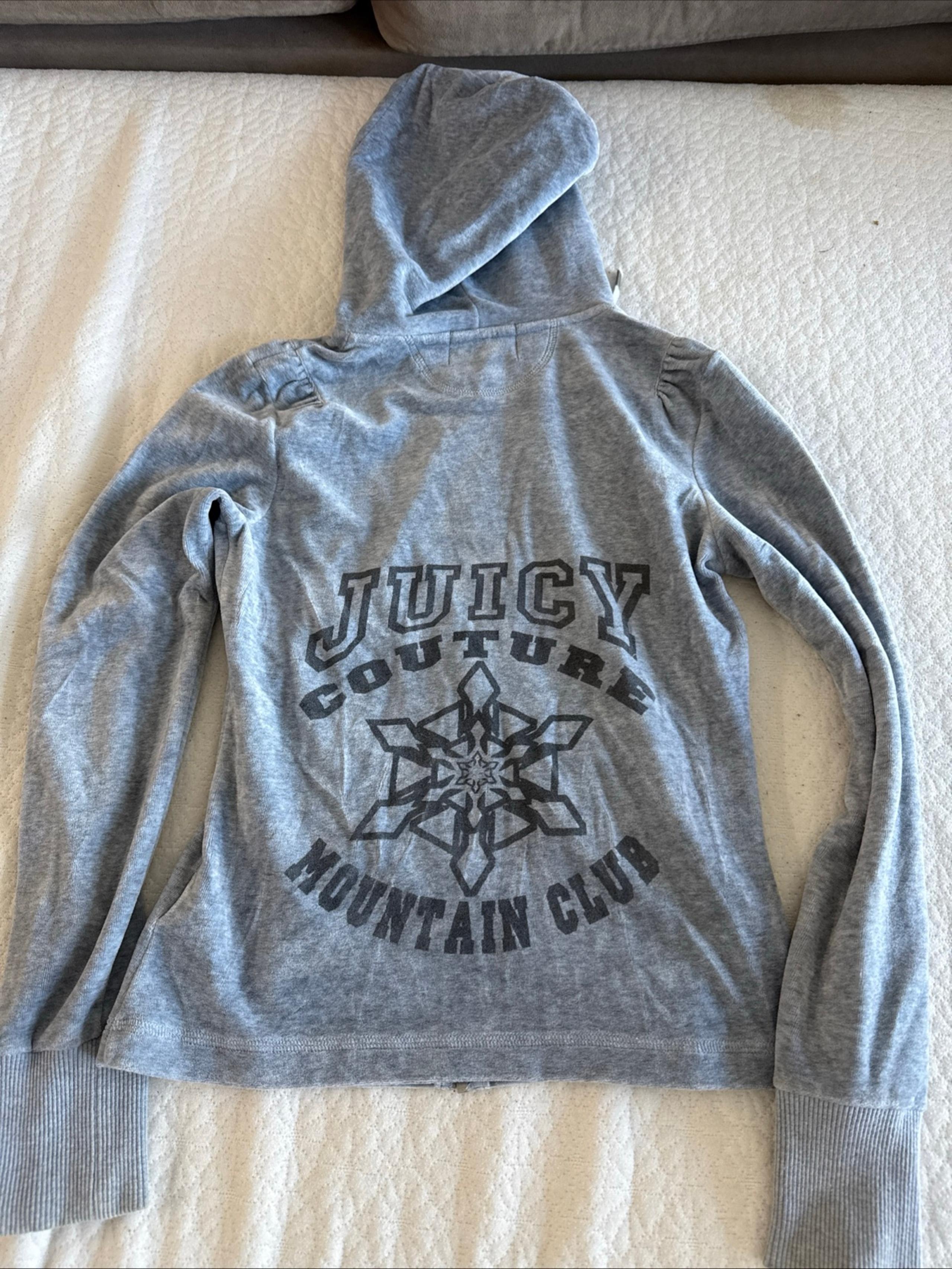 Juicy Couture Light Gray Tracksuit Jacket Y2K  Women’s Size Small