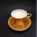 Vintage Aynsley Collector Tea Cup and Saucer Gold Yellow 4 fl oz England READ