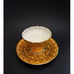 Vintage Aynsley Collector Tea Cup and Saucer Gold Yellow 4 fl oz England READ