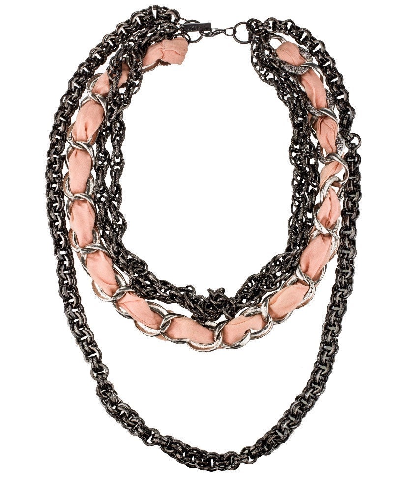 Robert Rodriguez multi-strand chain necklace