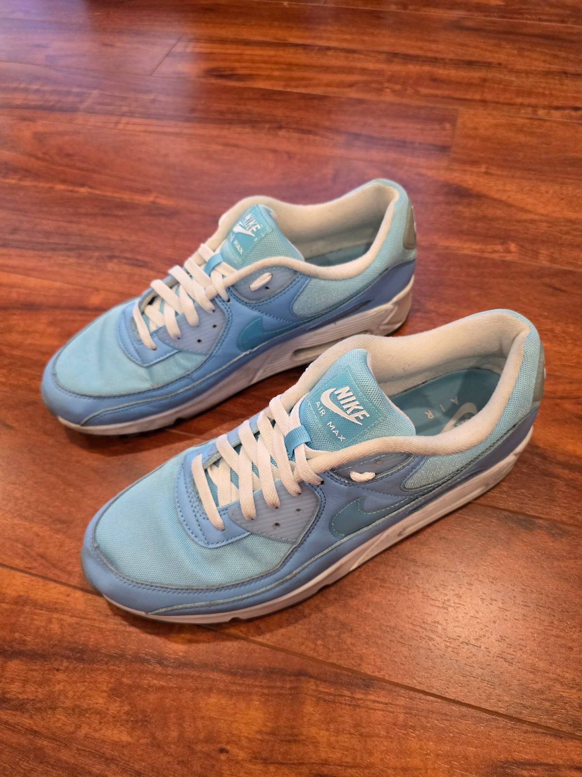 Nike Air Max 90 Ocean Bliss Men's Size 12 White Blue Chill FD0734-442