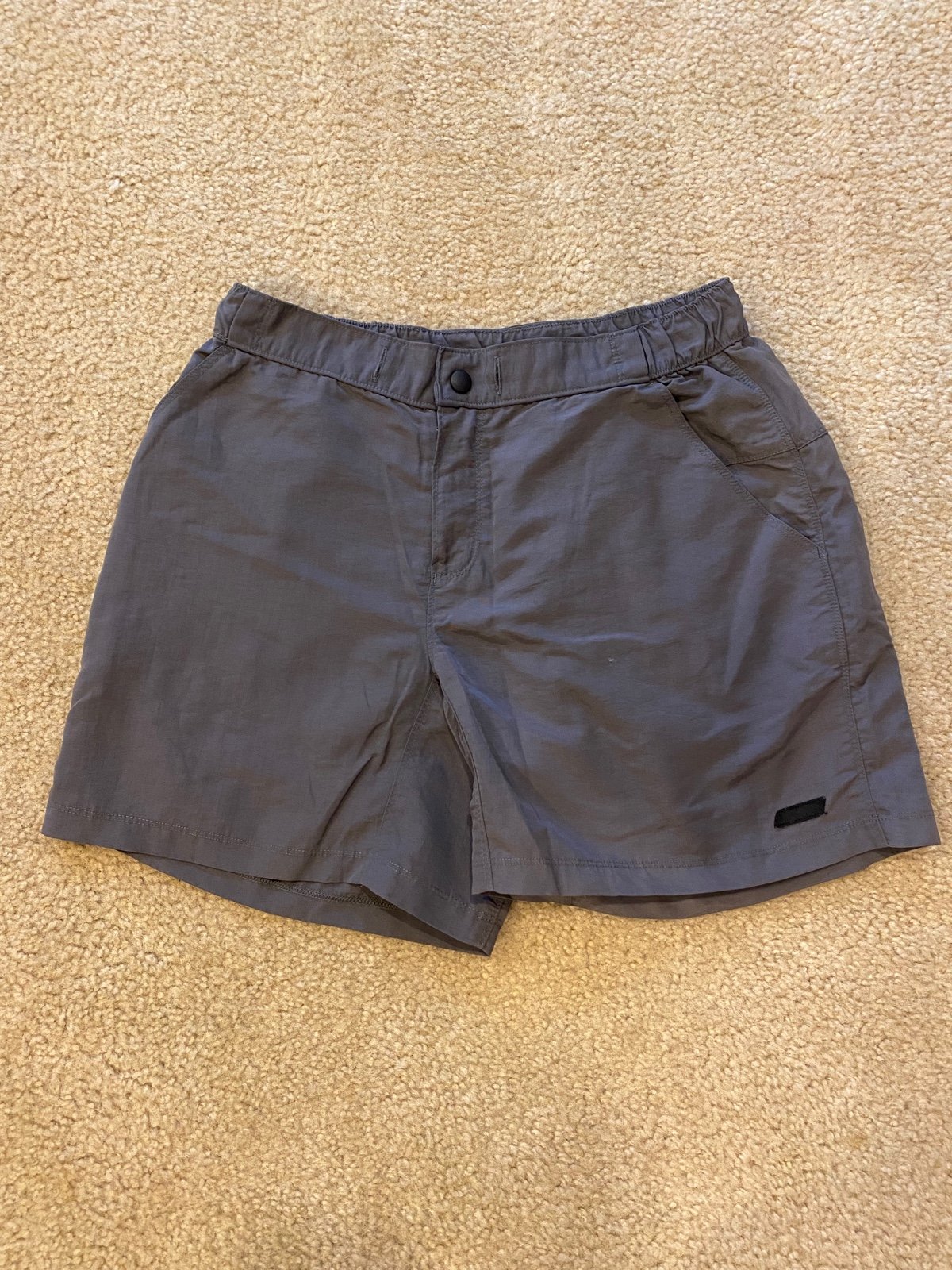Mens Small Vintage Champion Grey Shorts 100 % Nylon New Condition