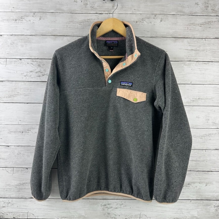 Patagonia Synchilla Snap-T Pullover Jacket Womens XS Gray