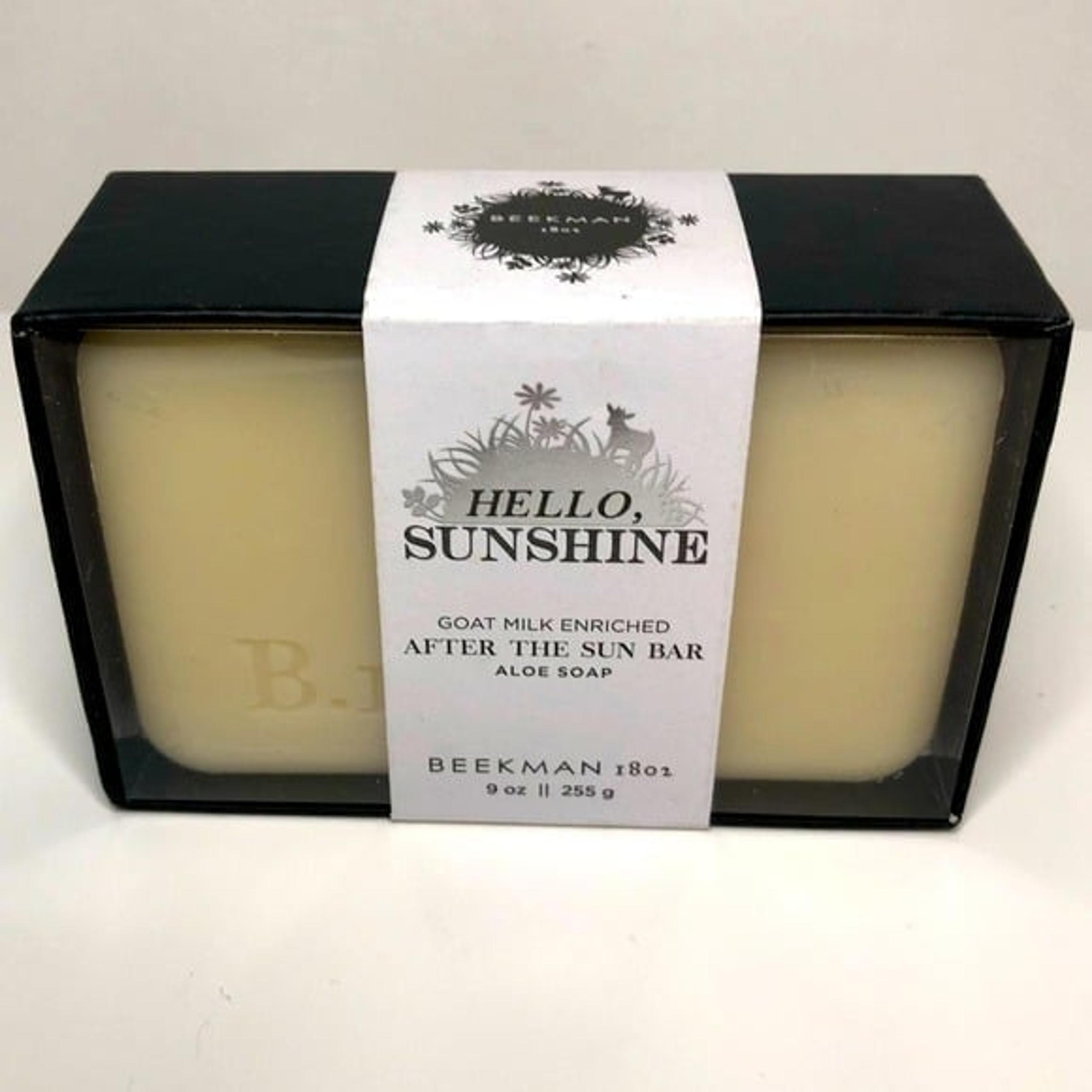 Beekman 1802 goat milk soap 9 pence hello sunshine after the sun bar aloe soap