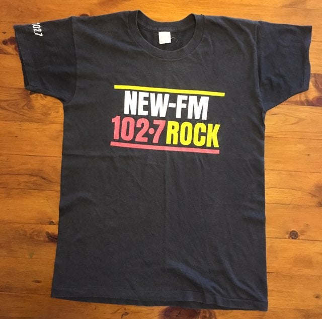 Vintage 1982 NY Rock Radio Station Tshirt Single Stitch 80s New York